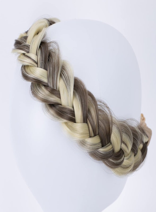 كايشا طوق شعر مضفر من CAISHA من PRETTYSHOP، إكسسوارات شعر، لون بني فاتح مع خصلات شقراء فاتحة، HZ208 - Image 2